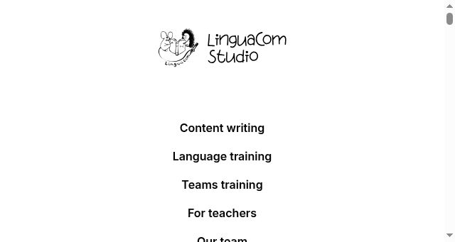 Screenshot of linguacom.studio