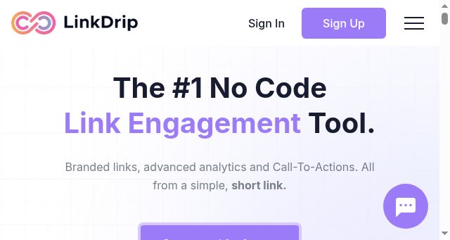 Screenshot of linkdrip.com