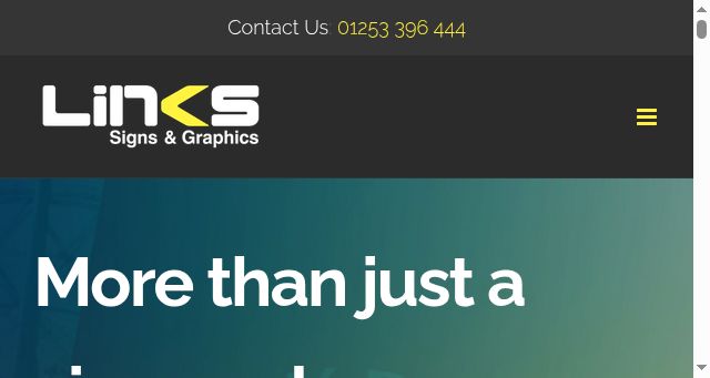 Screenshot of linkssignsandgraphics.co.uk