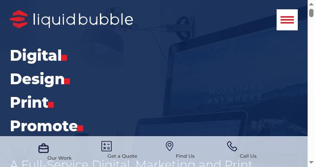 Screenshot of liquidbubble.co.uk