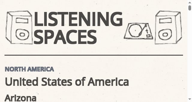 Screenshot of listeningspaces.net