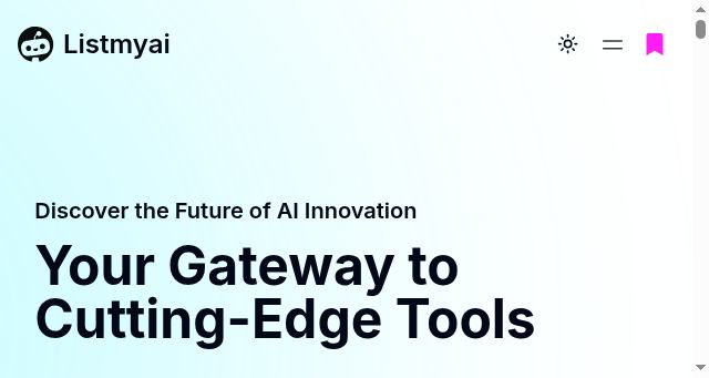 Screenshot of listmyai.net