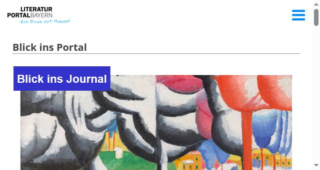 Screenshot of literaturportal-bayern.de
