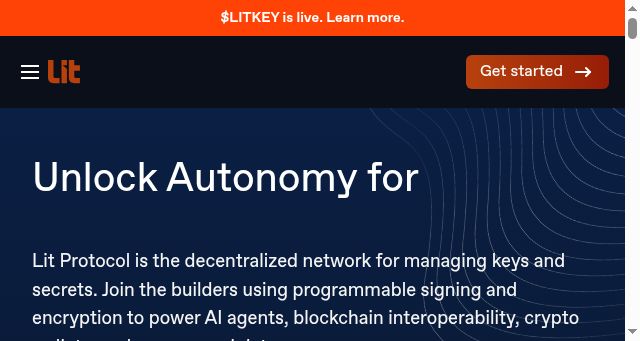 Screenshot of litprotocol.com