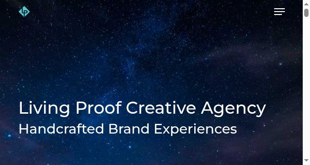 Screenshot of livingproofcreative.com