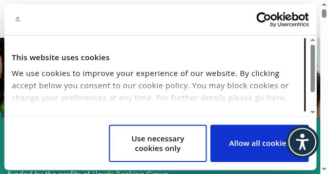 Screenshot of lloydsbankfoundation.org.uk
