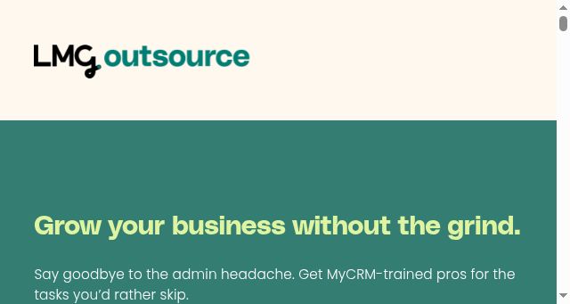 Screenshot of lmgoutsource.com.au