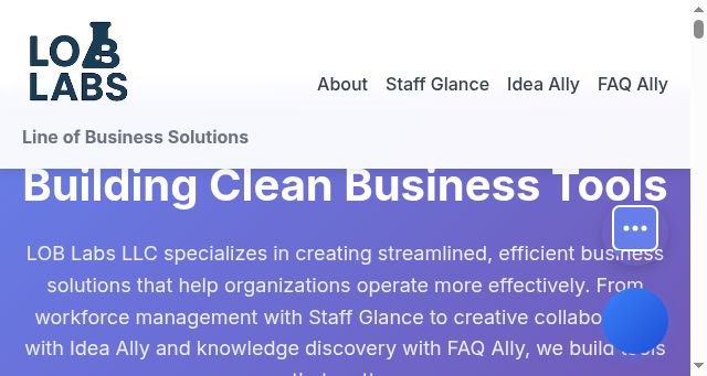 Screenshot of lob-labs.com