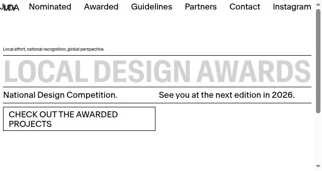 Screenshot of localdesignawards.ro