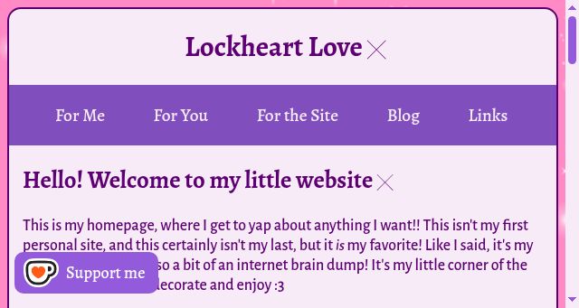 Screenshot of lockheart.love