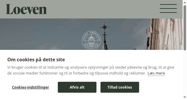 Screenshot of loevenlaw.dk