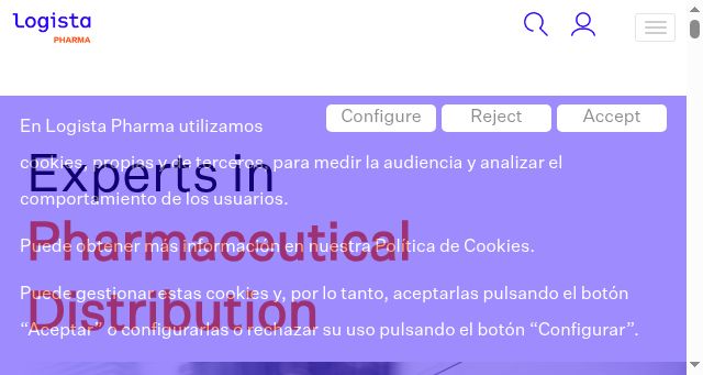 Screenshot of logistapharma.com