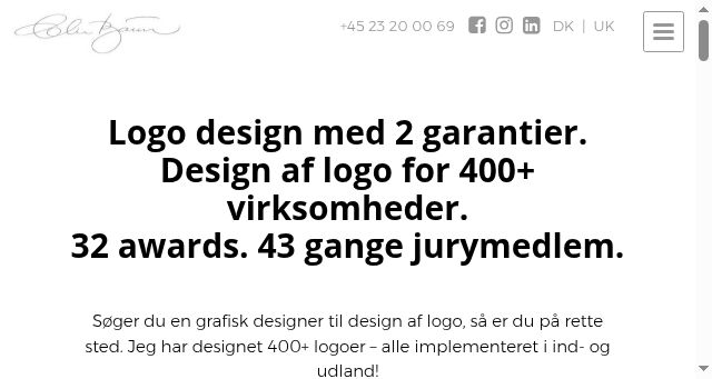 Screenshot of logodesign.dk