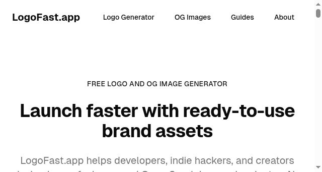 Screenshot of logofast.app