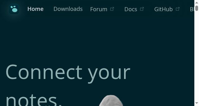 Screenshot of logseq.com