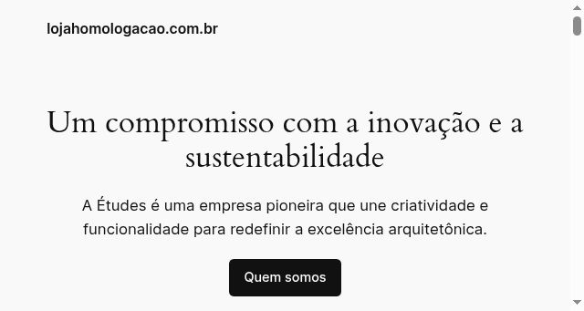 Screenshot of lojahomologacao.com.br