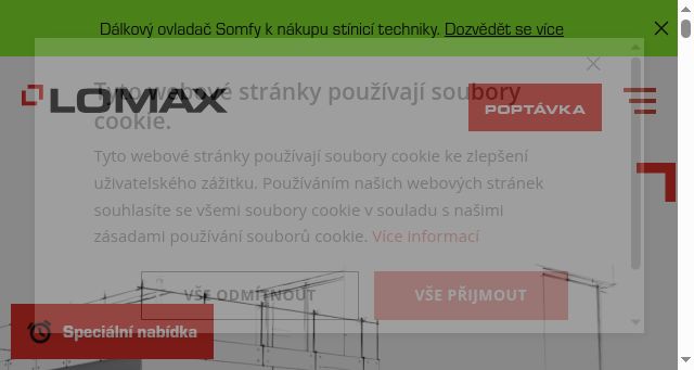 Screenshot of lomax.cz