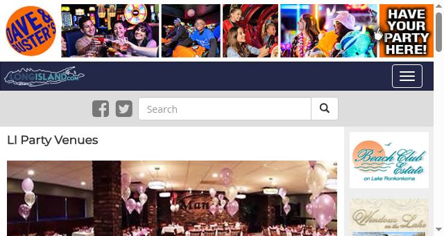 Screenshot of longislandcateringhalls.com