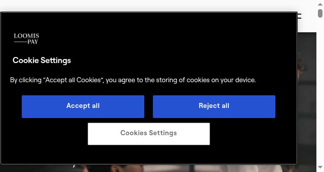 Screenshot of loomispay.com