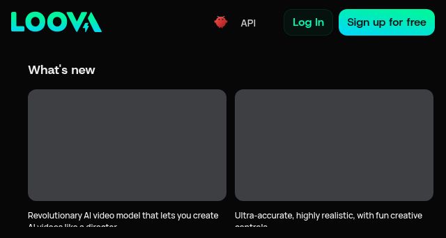 Screenshot of loova.ai
