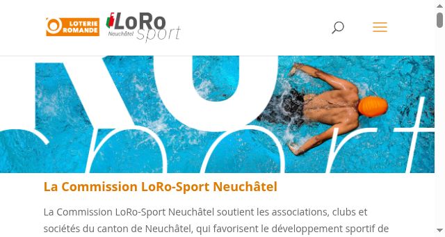 Screenshot of lorosportne.ch