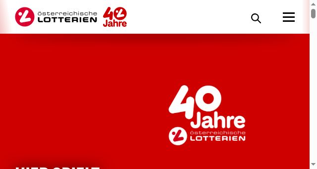 Screenshot of lotterien.at