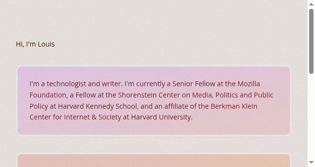 Screenshot of louis.work