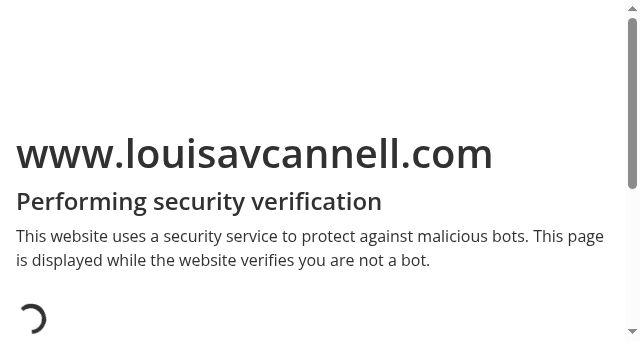 Screenshot of louisavcannell.com