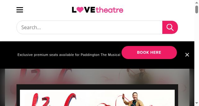 Screenshot of lovetheatre.com
