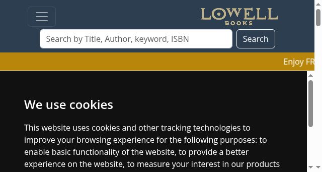 Screenshot of lowellbooks.com