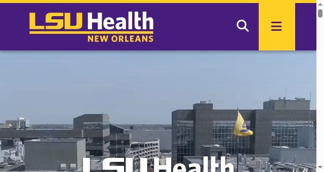 Screenshot of lsuhsc.edu