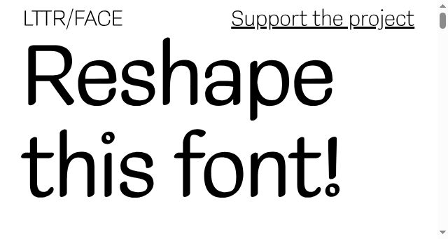 Screenshot of lttrface.com