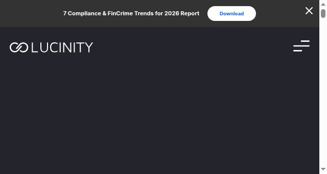 Screenshot of lucinity.com