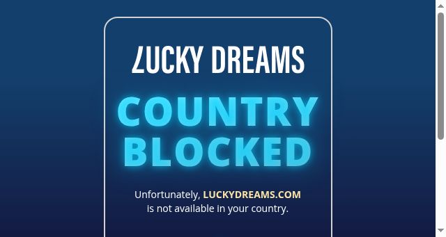 Screenshot of luckydreams.com