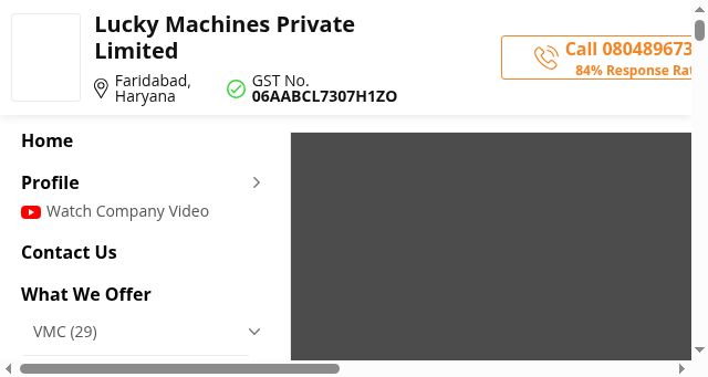 Screenshot of luckyusedmachines.com