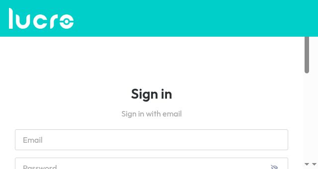 Screenshot of lucrocrm.app