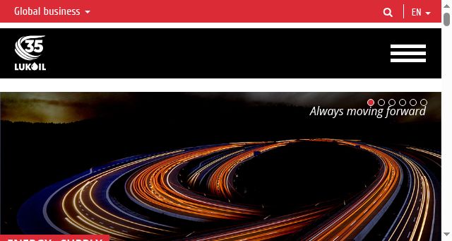 Screenshot of lukoil.com