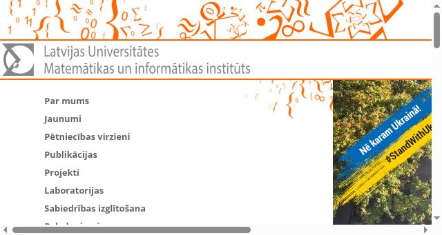 Screenshot of lumii.lv