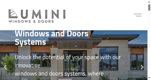Screenshot of luminiwindows.com