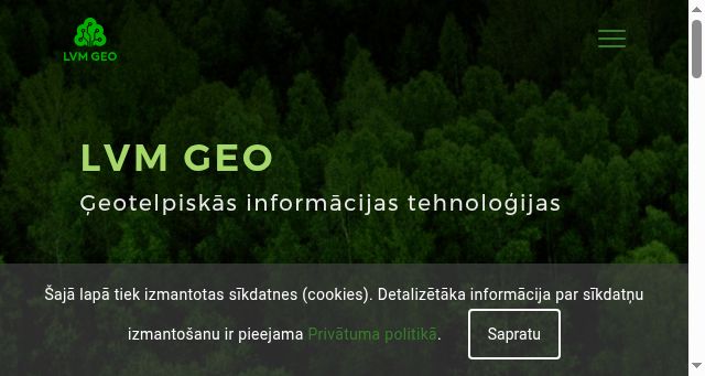 Screenshot of lvmgeo.lv