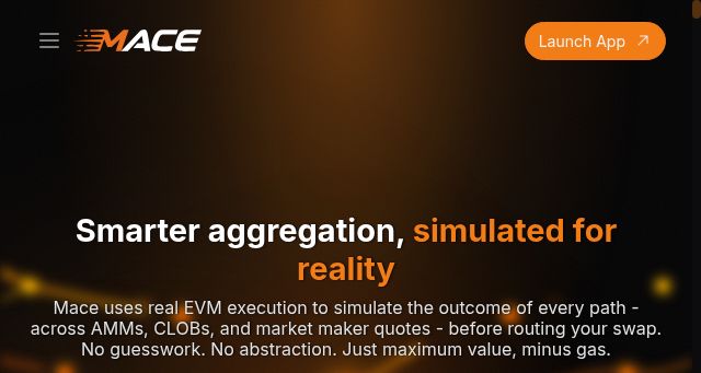 Screenshot of mace.ag