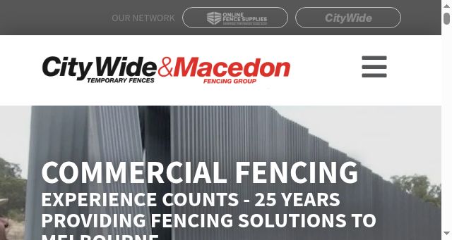 Screenshot of macedonfencing.com.au
