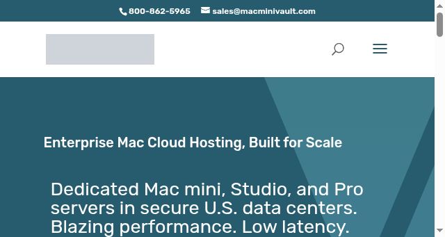 Screenshot of macminivault.com