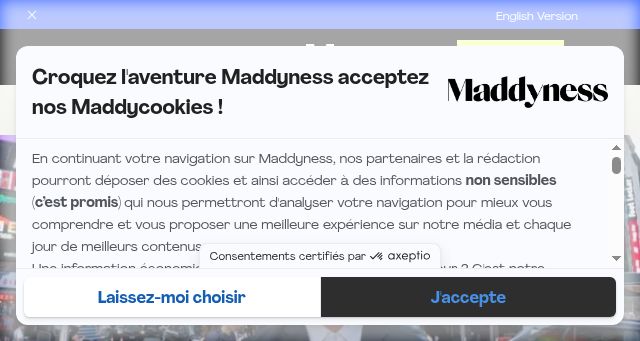 Screenshot of maddyness.com