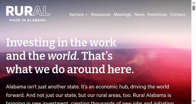 Screenshot of madeinruralalabama.com