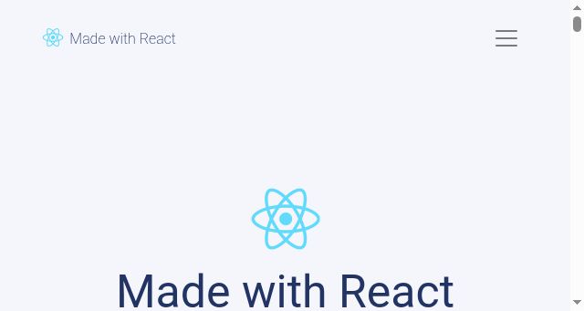 Screenshot of madewithreact.com