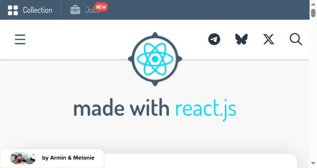 Screenshot of madewithreactjs.com