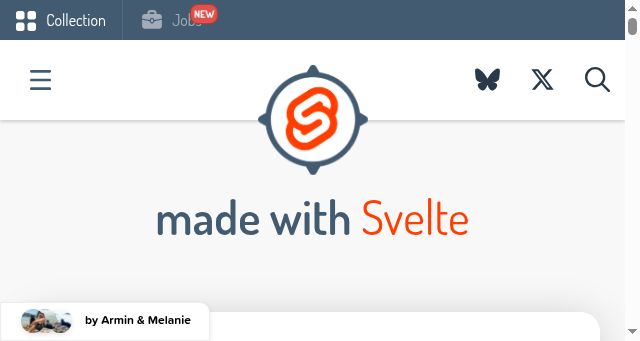 Screenshot of madewithsvelte.com