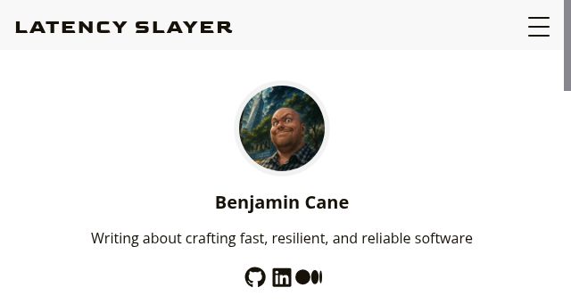 Screenshot of madflojo.dev