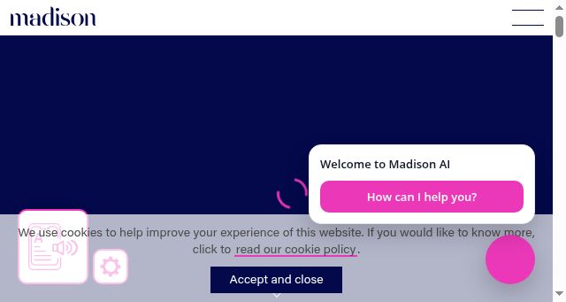 Screenshot of madisonsolutions.co.uk